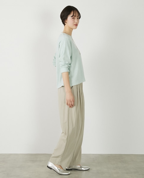 【ロゴプリントロングスリーブTシャツ】 詳細画像 ミント 10