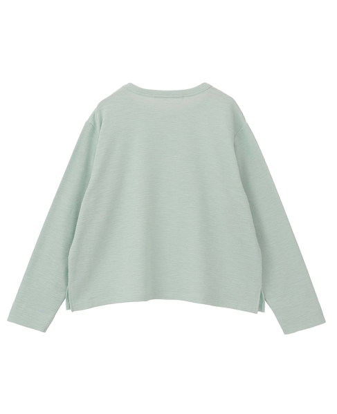 【ロゴプリントロングスリーブTシャツ】 詳細画像 ミント 13