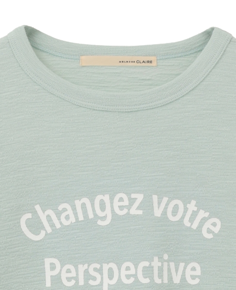 【ロゴプリントロングスリーブTシャツ】 詳細画像 ミント 14