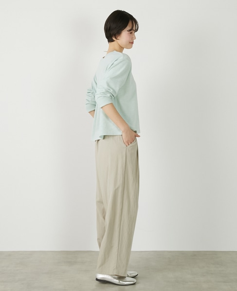 【ロゴプリントロングスリーブTシャツ】 詳細画像 ミント 9