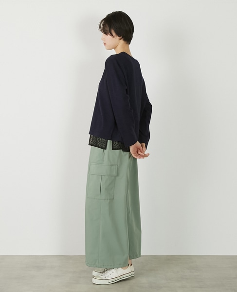 【ロゴプリントロングスリーブTシャツ】 詳細画像 ネイビー 6