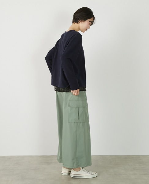 【ロゴプリントロングスリーブTシャツ】 詳細画像 ネイビー 9