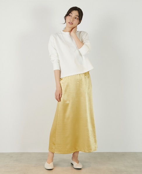 【ふくれリブ切り替えカットプルオーバー】 詳細画像 オフホワイト 2