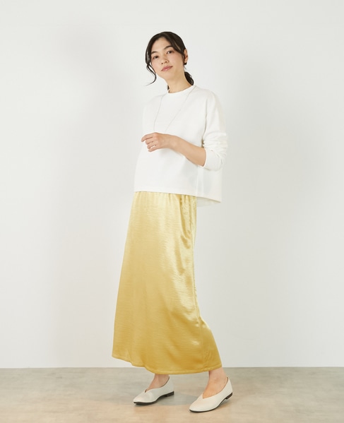 【ふくれリブ切り替えカットプルオーバー】 詳細画像 オフホワイト 3