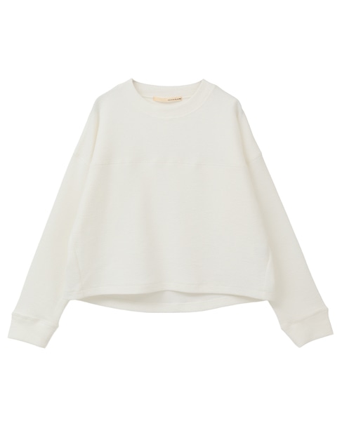 【ふくれリブ切り替えカットプルオーバー】 詳細画像 オフホワイト 9