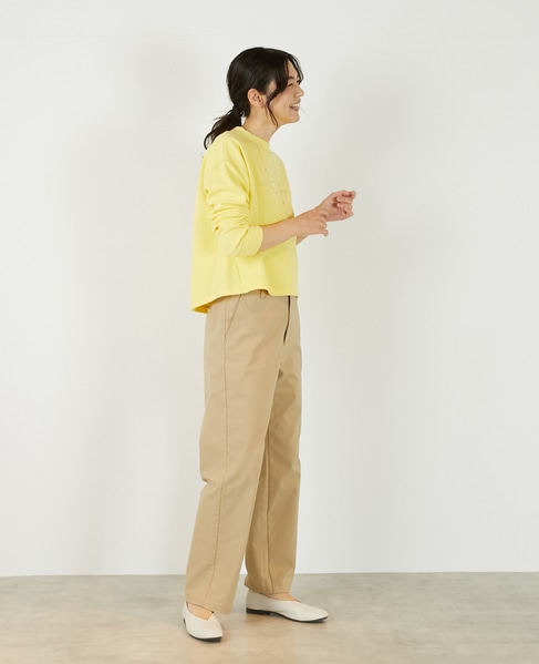 【ふくれリブ切り替えカットプルオーバー】 詳細画像 イエロー 8