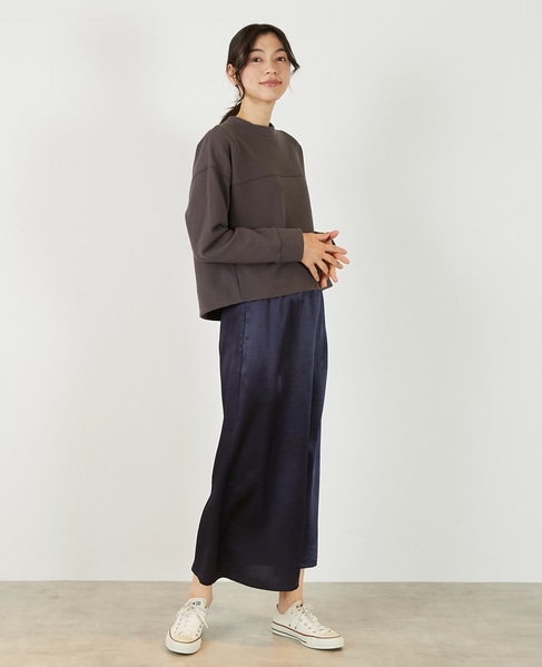 【ふくれリブ切り替えカットプルオーバー】 詳細画像 ブラウン 8