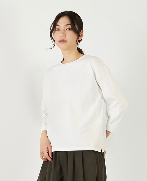 【コットンミックスミニ裏毛着回しプルオーバー】 詳細画像 オフホワイト 1