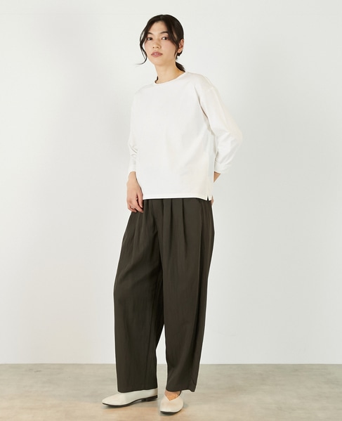 【コットンミックスミニ裏毛着回しプルオーバー】 詳細画像 オフホワイト 2