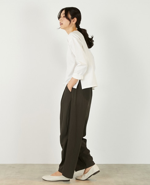 【コットンミックスミニ裏毛着回しプルオーバー】 詳細画像 オフホワイト 5