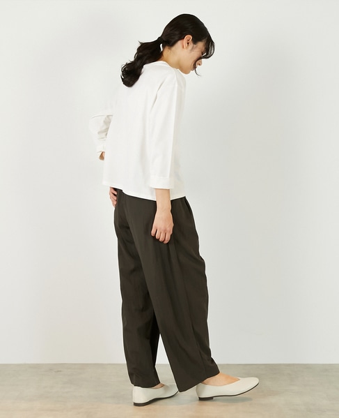 【コットンミックスミニ裏毛着回しプルオーバー】 詳細画像 オフホワイト 7