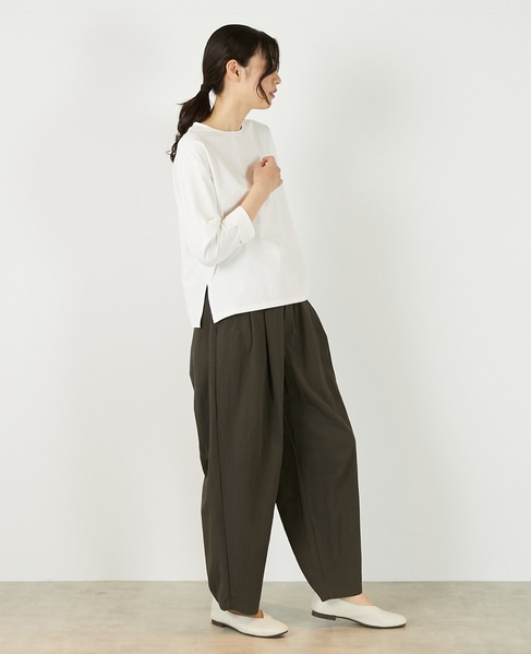 【コットンミックスミニ裏毛着回しプルオーバー】 詳細画像 オフホワイト 8