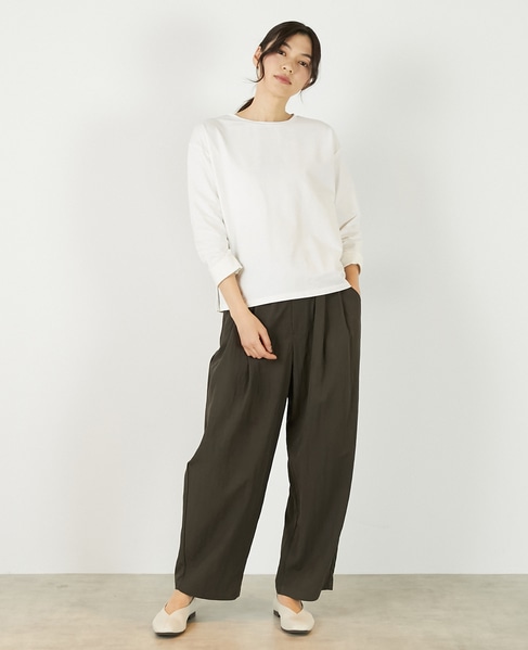 【コットンミックスミニ裏毛着回しプルオーバー】 詳細画像 オフホワイト 9