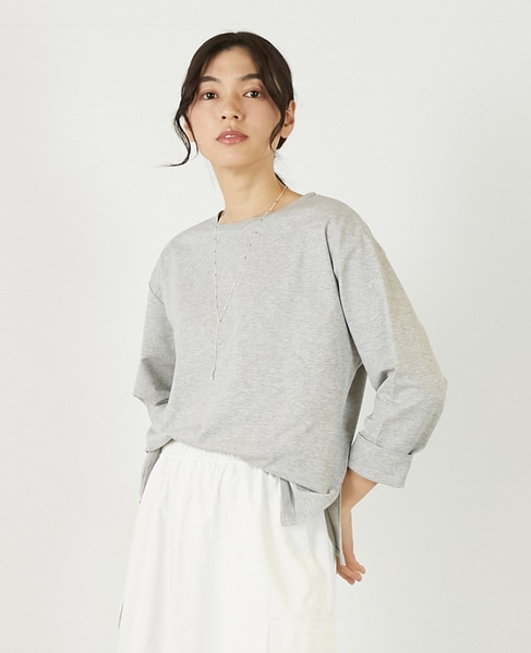 【コットンミックスミニ裏毛着回しプルオーバー】 詳細画像 杢グレー 1