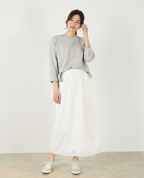 【コットンミックスミニ裏毛着回しプルオーバー】 詳細画像 杢グレー 3