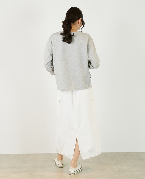 【コットンミックスミニ裏毛着回しプルオーバー】 詳細画像 杢グレー 5