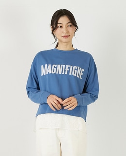 【ミニ裏毛MAGNIFIGUE ロゴPTロングTシャツ】