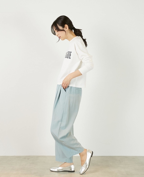 【ミニ裏毛MAGNIFIGUE ロゴPTロングTシャツ】 詳細画像 オフホワイト 3