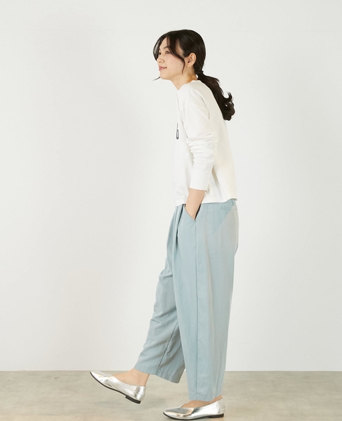 【ミニ裏毛MAGNIFIGUE ロゴPTロングTシャツ】 詳細画像 オフホワイト 4