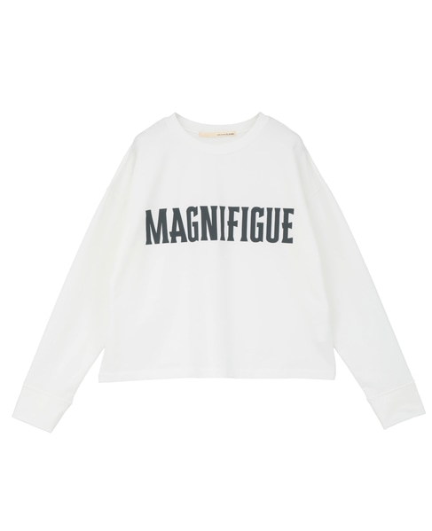 【ミニ裏毛MAGNIFIGUE ロゴPTロングTシャツ】 詳細画像 オフホワイト 9
