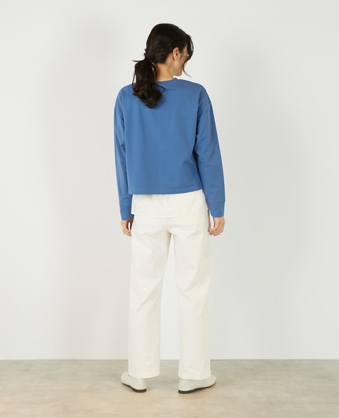 【ミニ裏毛MAGNIFIGUE ロゴPTロングTシャツ】 詳細画像 ブルー 6