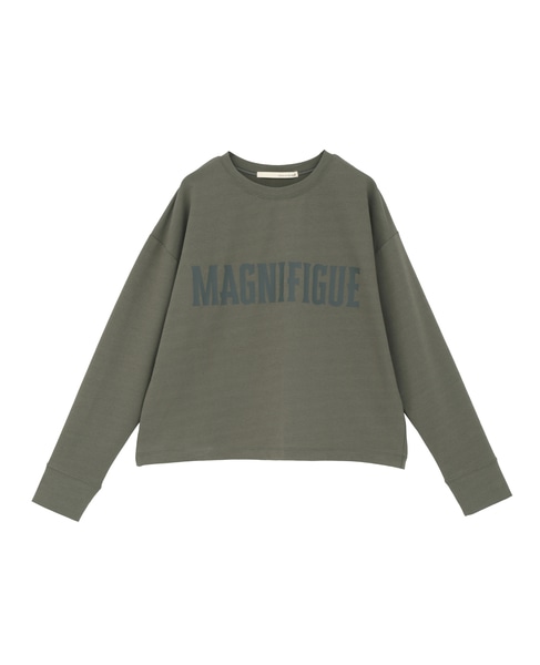 【ミニ裏毛MAGNIFIGUE ロゴPTロングTシャツ】 詳細画像 グリーン系その他 10
