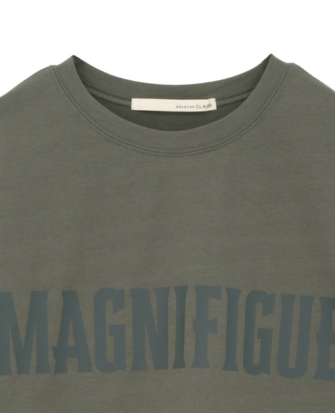 【ミニ裏毛MAGNIFIGUE ロゴPTロングTシャツ】 詳細画像 グリーン系その他 12