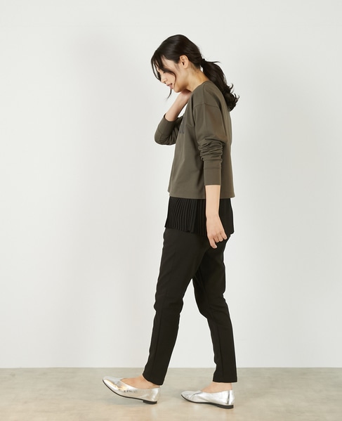 【ミニ裏毛MAGNIFIGUE ロゴPTロングTシャツ】 詳細画像 グリーン系その他 4