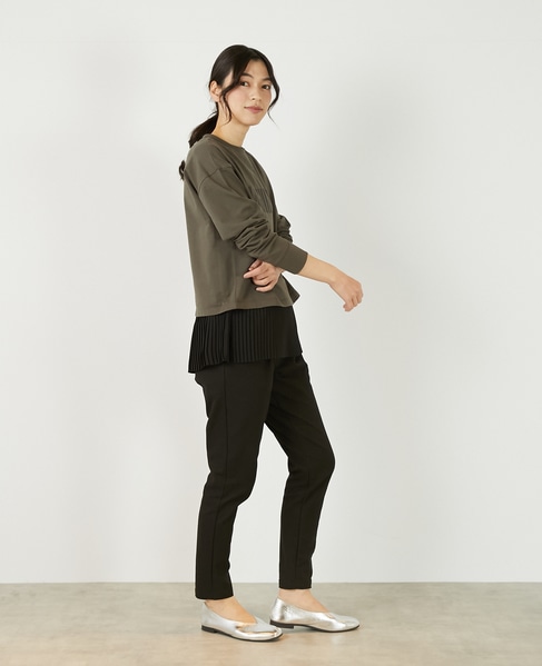 【ミニ裏毛MAGNIFIGUE ロゴPTロングTシャツ】 詳細画像 グリーン系その他 7