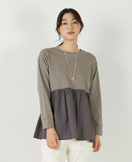 【コットン天竺＋ファブリックプルオーバー】