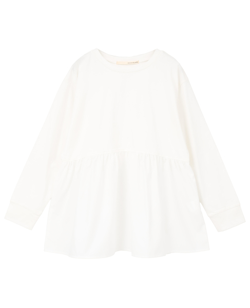 【コットン天竺＋ファブリックプルオーバー】 詳細画像 オフホワイト 10