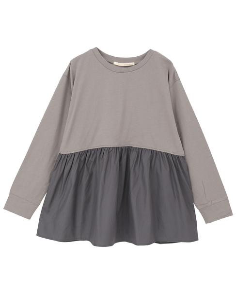 【コットン天竺＋ファブリックプルオーバー】 詳細画像 ブラウン系その他 10