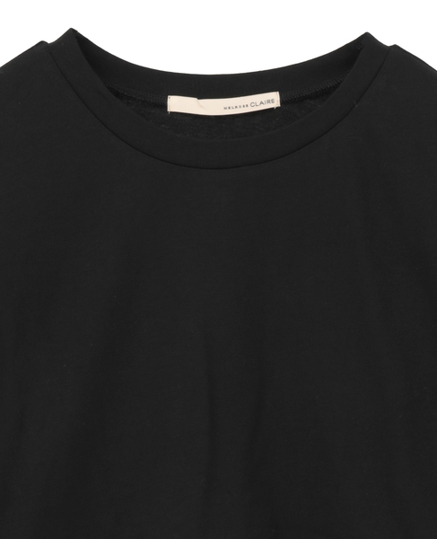 【コットン天竺＋ファブリックプルオーバー】 詳細画像 ブラック 12