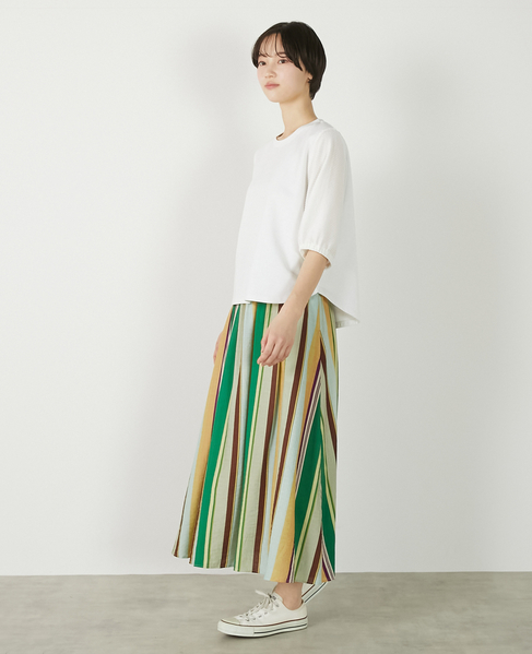 【異素材バルーンスリーブカットプルオーバー】 詳細画像 ホワイト 4