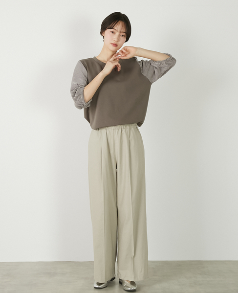 【異素材バルーンスリーブカットプルオーバー】 詳細画像 ブラウン系その他 11