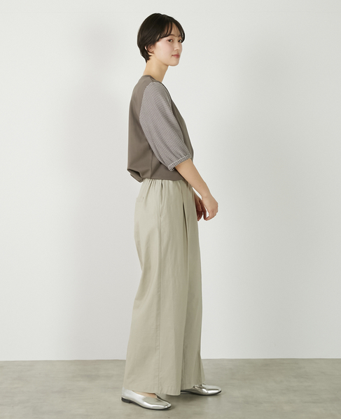 【異素材バルーンスリーブカットプルオーバー】 詳細画像 ブラウン系その他 8