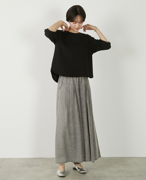 【異素材バルーンスリーブカットプルオーバー】 詳細画像 ブラック 10