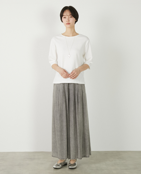 【ジャガードリブシンプルセットインプルオーバー】 詳細画像 オフホワイト 11