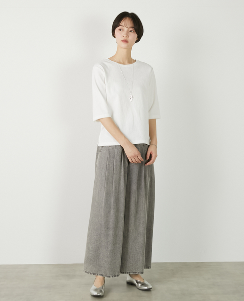 【ジャガードリブシンプルセットインプルオーバー】 詳細画像 オフホワイト 2