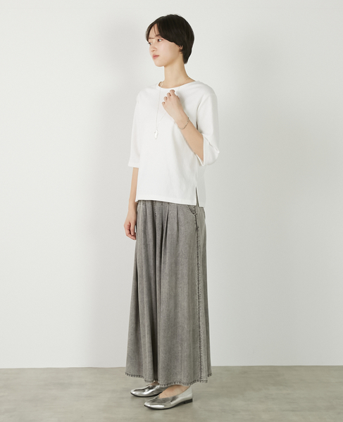 【ジャガードリブシンプルセットインプルオーバー】 詳細画像 オフホワイト 3