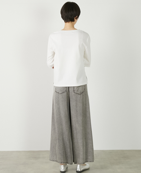 【ジャガードリブシンプルセットインプルオーバー】 詳細画像 オフホワイト 8