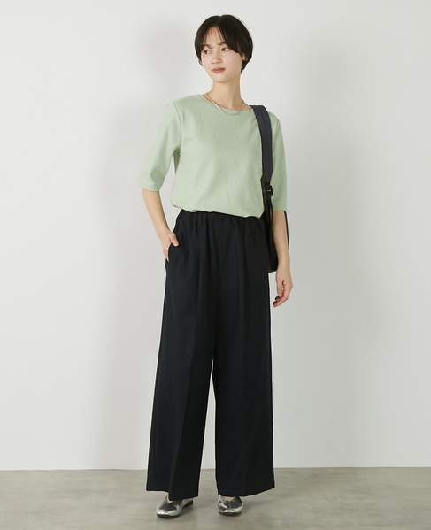 【ジャガードリブシンプルセットインプルオーバー】 詳細画像 セージグリーン 2