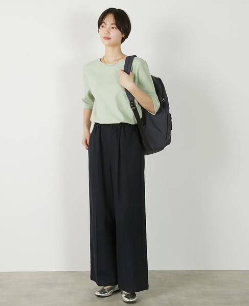 【ジャガードリブシンプルセットインプルオーバー】 詳細画像 セージグリーン 3