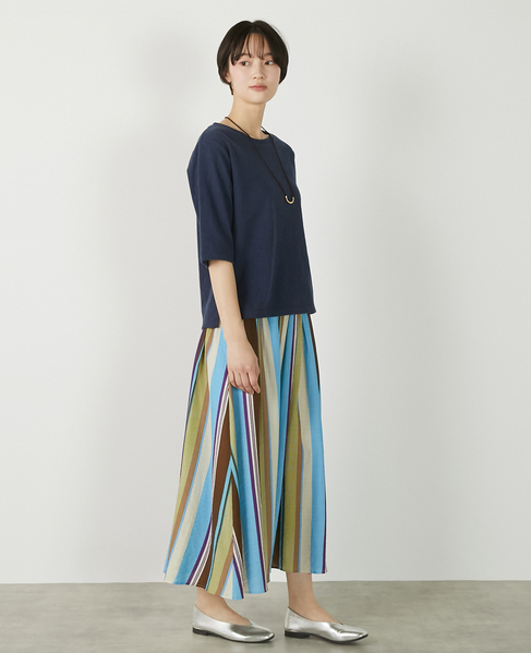 【ジャガードリブシンプルセットインプルオーバー】 詳細画像 ネイビー 12