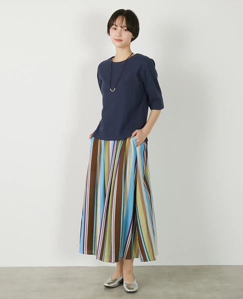 【ジャガードリブシンプルセットインプルオーバー】 詳細画像 ネイビー 3