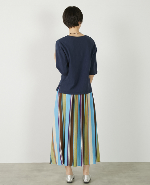 【ジャガードリブシンプルセットインプルオーバー】 詳細画像 ネイビー 8