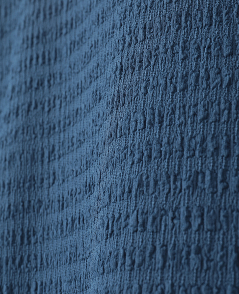 【ふくれ地柄ドルマンカットプルオーバー】 詳細画像 ブルー 7