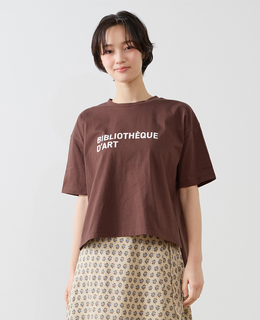 【コットンロゴプリントtシャツ】