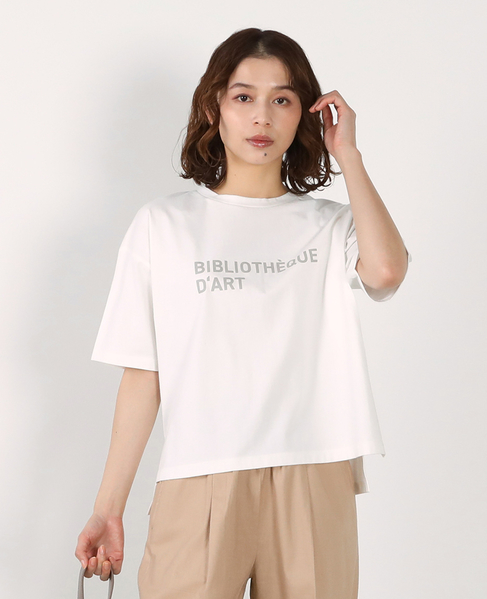 【コットンロゴプリントtシャツ】 詳細画像 オフホワイト 1