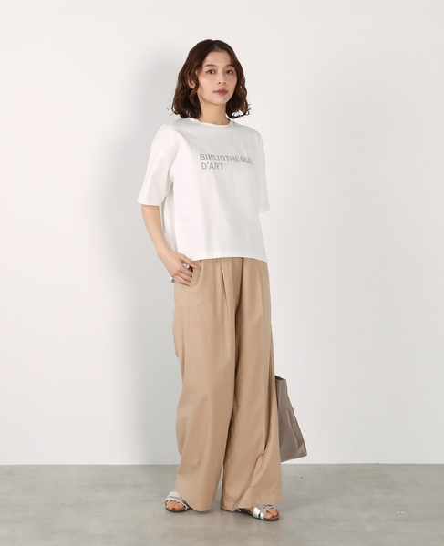 【コットンロゴプリントtシャツ】 詳細画像 オフホワイト 10